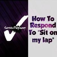 20 Responses to "Sit on my lap"