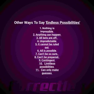 Phrases to Replace ‘Endless Possibilities’