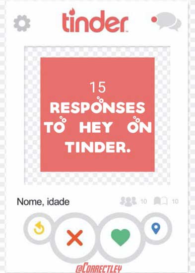 Ways to Respond to Hey on Tinder