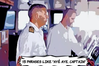 phrases like aye aye captain
