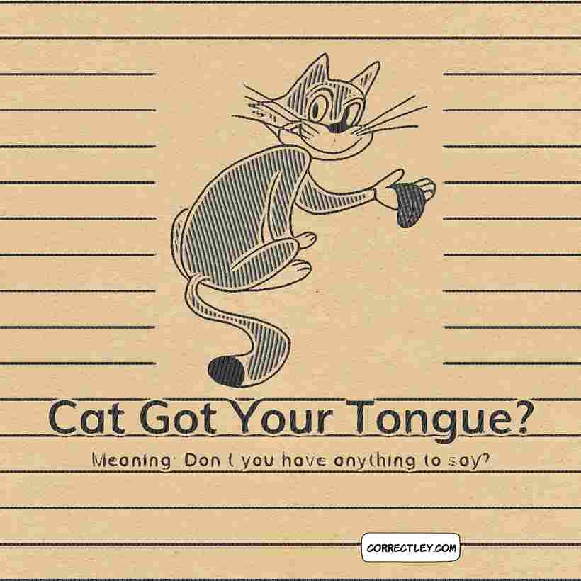 Meaning of Cat Got Your Tongue