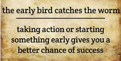 Similar Sayings to the Early Bird Catches the Worm