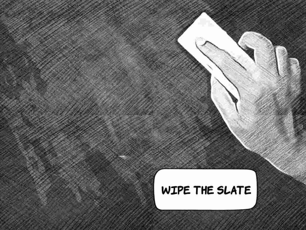 Don't Trip Over What's Behind You Meaning